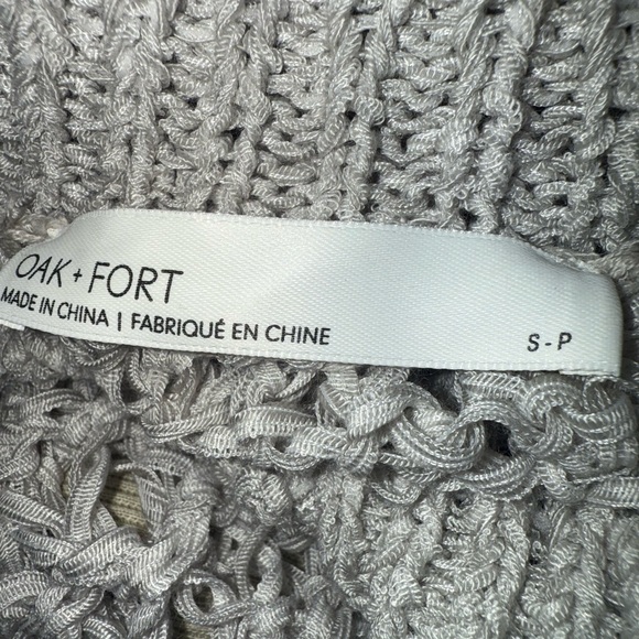 OAK + FORT Open-Knit Cream Sweater - Picture 3 of 7